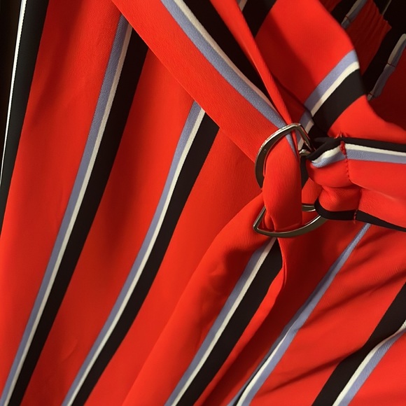 NWT F21 Red White and Blue striped pants - Picture 4 of 7